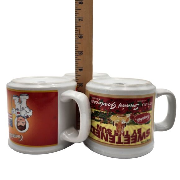 Campbell's Soup Mugs Houston Harvest Set Of 3 VTG 2003 - 2005 Tomato Soup - Picture 3 of 12